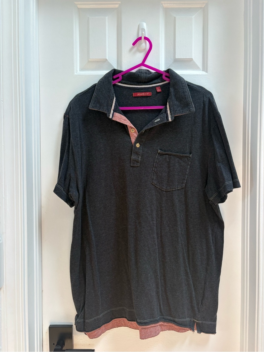 Jeremiah Men's Black Short-Sleeve Polo Shirt